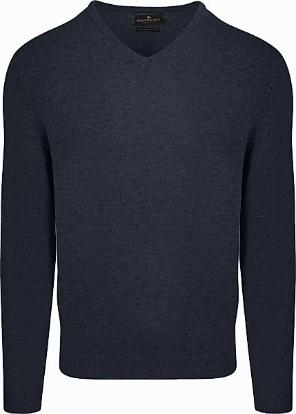 Steppin' Out Pullover V-Ausschnitt Merinowolle Navy - Größe XL günstig online kaufen