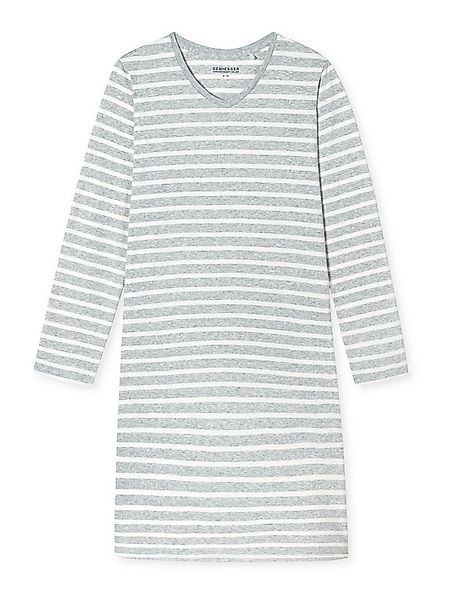Schiesser Nachthemd langarm 95cm - Casual Essentials Nacht-hemd schlafmode günstig online kaufen