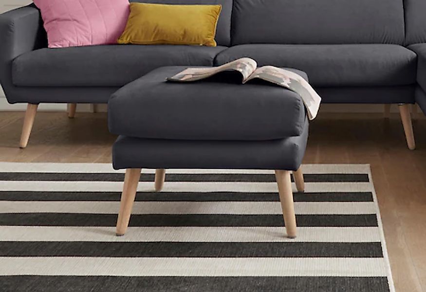 OTTO home Hocker »Bille« mit Eiche-Beinen, Design by Morten Georgsen günstig online kaufen