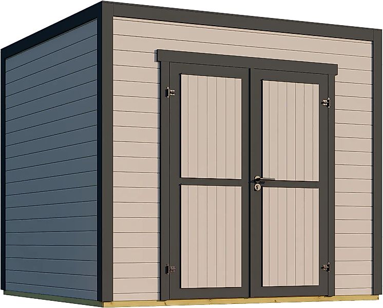 Nordic Holz Gartenhaus "Fynn 1,5", kleiner stilvoller Schuppen mit Flachdac günstig online kaufen