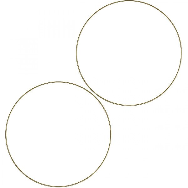 Viana Gartenfigur Metallring Deko Gold Scandi günstig online kaufen