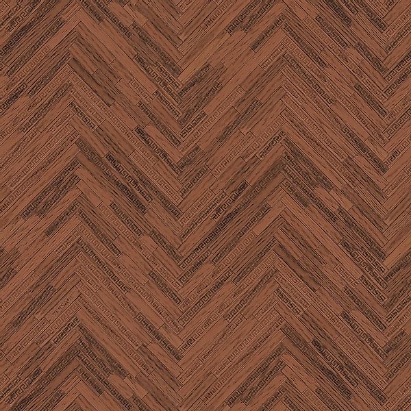 PROFHOME 370513-GU Natur Tapete Holzoptik Matt Braun Kupfer 7,035 m2 0,70 m günstig online kaufen