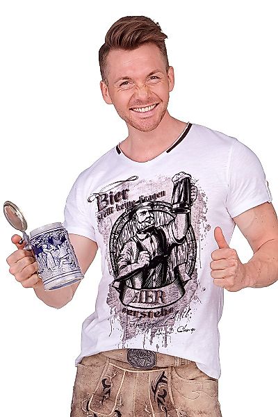 Hangowear Trachtenshirt Trachtenshirt Herren - BIER günstig online kaufen