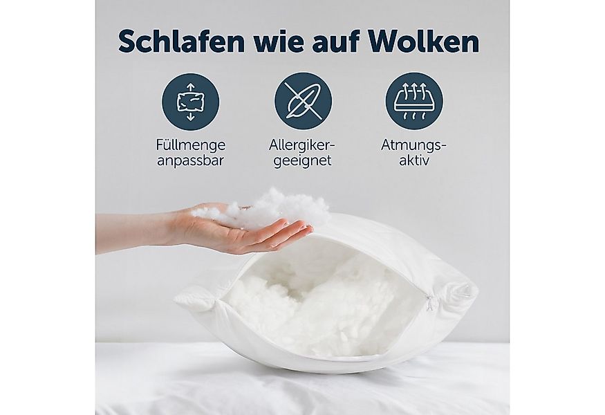 Blumtal Seitenschläferkissen Oeko Tex zertifiziertes Kissen mit anpassbarer günstig online kaufen