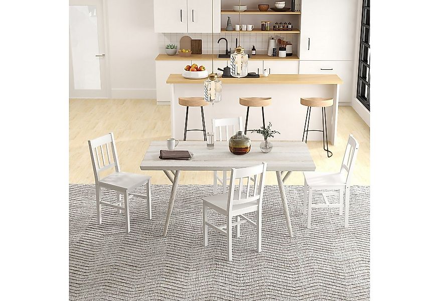 HOMCOM Esszimmerstuhl 4er Set Wohnzimmerstuhl (Küchenstuhl, 4 St), für Küch günstig online kaufen