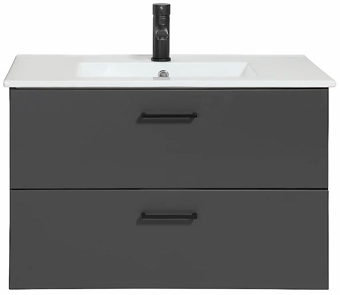 welltime Waschtisch "Trento Badezimmerschrank mit Becken" Badmöbel in Breit günstig online kaufen