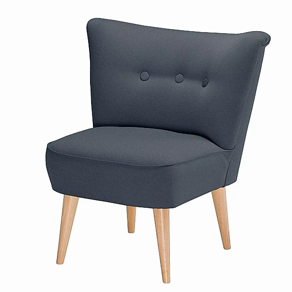 home24 Mørteens Sessel Bumberry Jeansblau Webstoff 72x80x64 cm (BxHxT) günstig online kaufen