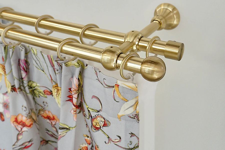 GARESA Gardinenstange "ANDREA" Ø 20 mm 2 läufig-läufig Wunschmaßlänge Vorha günstig online kaufen