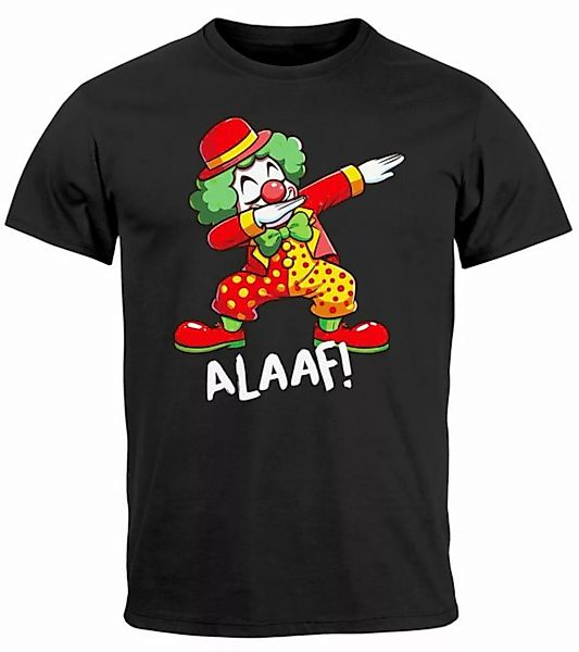 MoonWorks Print-Shirt Herren T-Shirt Fasching Karneval Dabbing Clown Kostüm günstig online kaufen