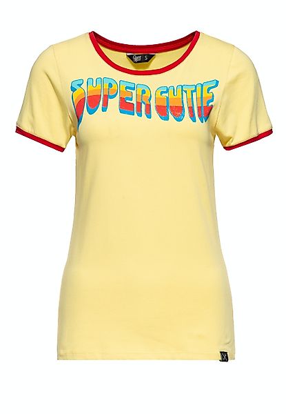 QueenKerosin Kurzarmshirt Super Cutie mit Retro günstig online kaufen