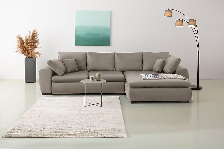 Home affaire Ecksofa Cara Mia L-Form, wahlweise mit Bettfunktion und Bettka günstig online kaufen