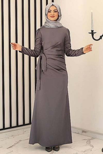 Modavitrini Satinkleid Damen Hijab Abendkleid langärmliges günstig online kaufen