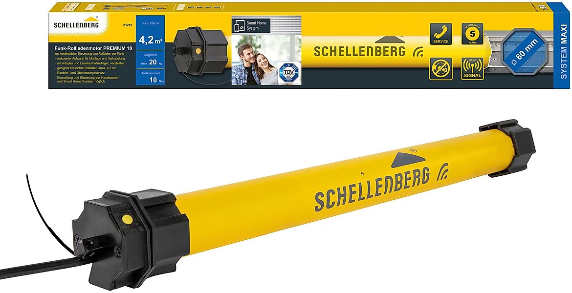 SCHELLENBERG Rollladenmotor Premium, Rohrmotor mit Funk günstig online kaufen