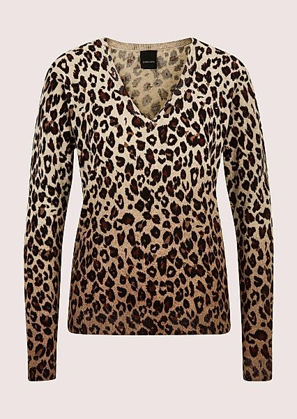 MADELEINE Longpullover "Strickpullover Luxuriöser Wollpullover mit Animal-D günstig online kaufen