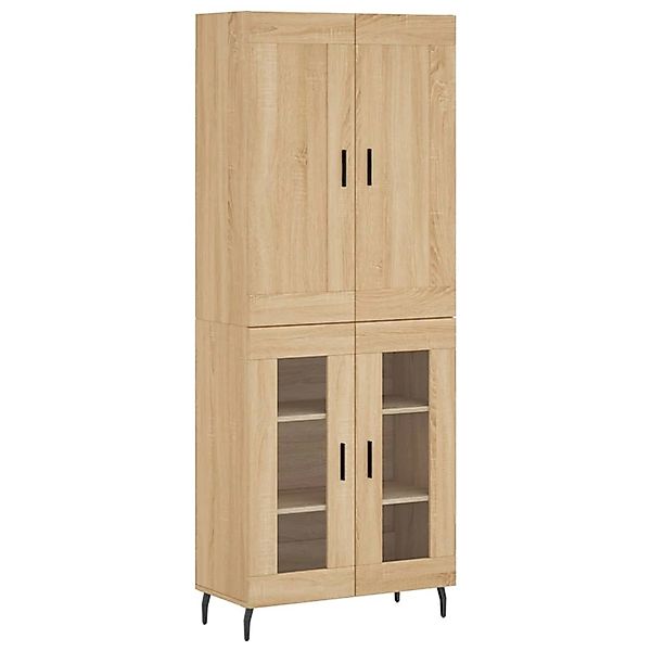 vidaXL Highboard Sonoma-Eiche 69,5x34x180 cm Holzwerkstoff 3199636 günstig online kaufen
