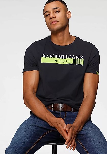 Bruno Banani T-Shirt mit neonfarbenen Print günstig online kaufen