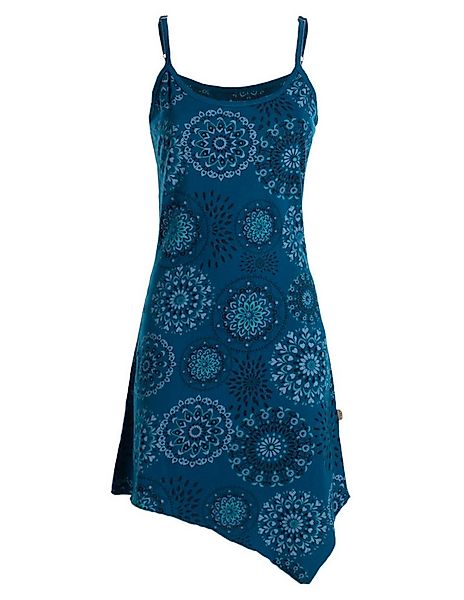 Vishes Minikleid Kurze Damen Sommer-Kleider Spagettiträger-Kleid Zipfel-Kle günstig online kaufen