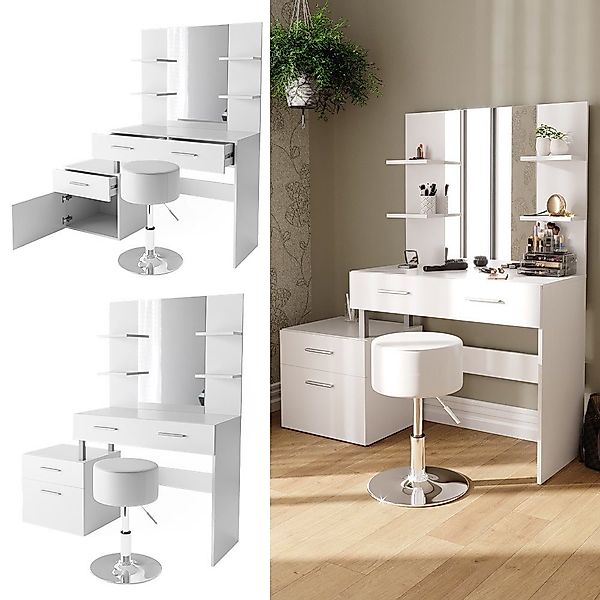 Vicco Schminktisch Maria, Weiß, 132 cm günstig online kaufen