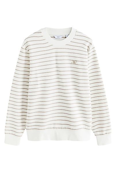 Next Sweater Gestreiftes Sweatshirt aus 100 % günstig online kaufen