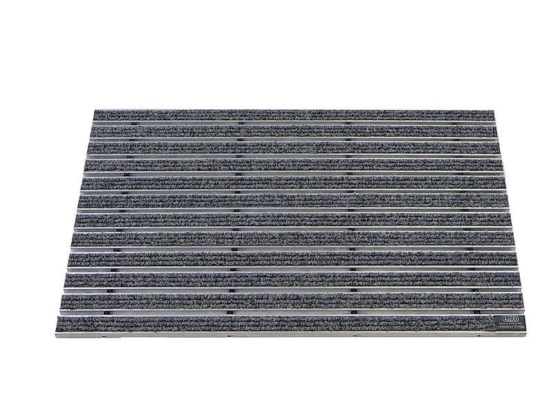 Emco Fußmatte Eingangsmatte DIPLOMAT, Rips Hellgrau, rechteckig, Höhe: 22 m günstig online kaufen