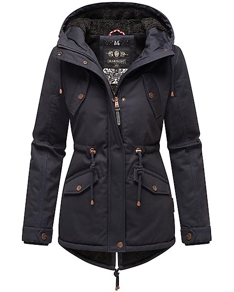 Marikoo Winterjacke "Manolya" mitKapuze stylischer Kurzmantel mit weichem T günstig online kaufen