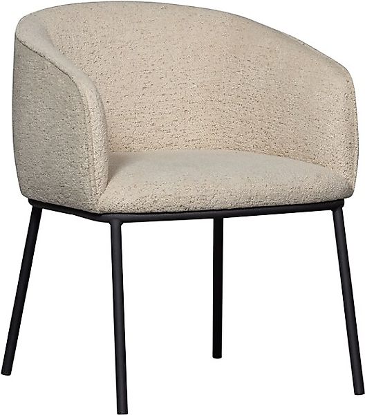WOOOD Esszimmerstuhl »Leon«, mit Bouclé-Stoff, 4-Fuß-Gestell, H 77 cm x B 6 günstig online kaufen