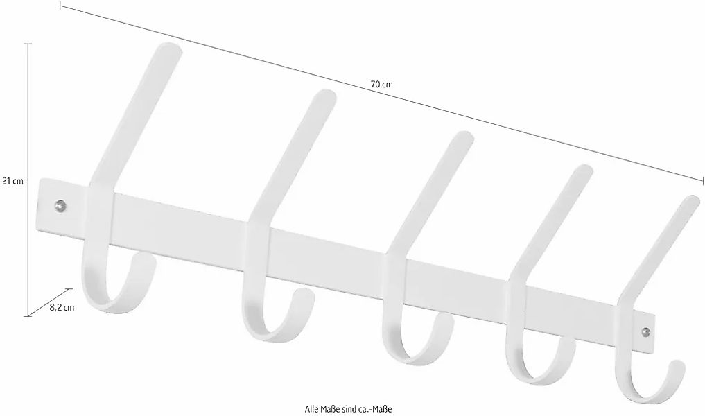 Spinder Design Garderobenhalter Dexter, Metall, Breite günstig online kaufen
