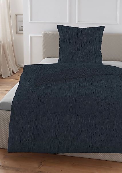 HECHTER PARIS Bettwäsche "0481309" 2 Stk. gekreppte Optik + Struktur, weich günstig online kaufen