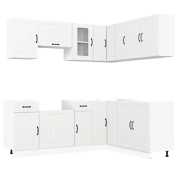vidaXL 11 Tlg Küchenschrank-Set Lucca Weiß Holzwerkstoff 3314951 günstig online kaufen