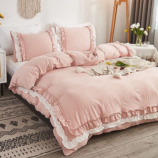 BYSURE Bettwäsche, Polyester, 3 teilig, Doppelschicht günstig online kaufen