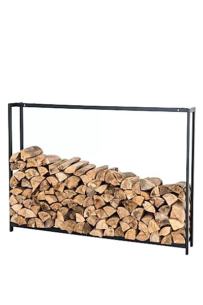 Kaminholzständer Forest-schwarz/matt-100x145 cm günstig online kaufen