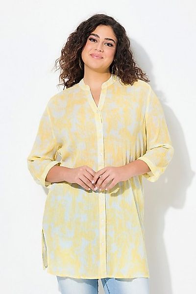 Ulla Popken Longbluse Longbluse bedruckt Stehkragen günstig online kaufen
