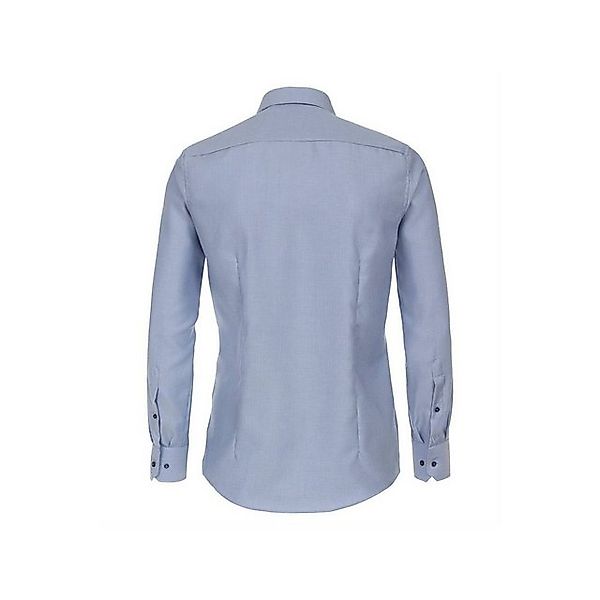 VENTI Langarmhemd Herren Langarm Freizeithemd für Herren in blau (1-tlg) günstig online kaufen
