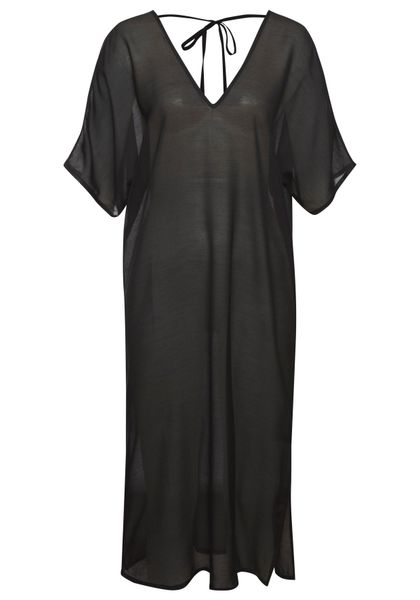 LASCANA Longtunika aus leichter Chiffonware, Strandtunika günstig online kaufen