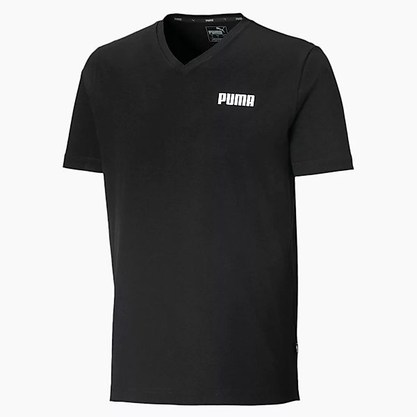 PUMA Elevated Essentials V-Neck Herren T-Shirt | Mit Aucun | Schwarz | Größ günstig online kaufen