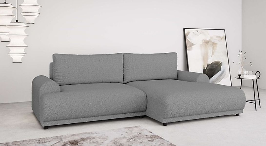 Home affaire Ecksofa »Marsby, mit Bettfunktion und Bettkasten, Maße: B/H/T günstig online kaufen