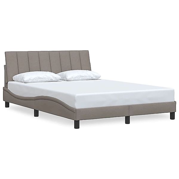 vidaXL Bettgestell ohne Matratze Hanko Taupe 120x200 cm Stoff 3310381 günstig online kaufen