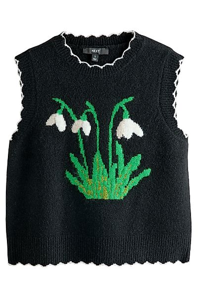 Next Pullunder Gemustertes Rundhals-Tanktop aus Strick günstig online kaufen