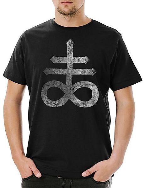 Urban Backwoods Print-Shirt Leviathan Cross Herren T-Shirt Kreuz SulSymbol günstig online kaufen