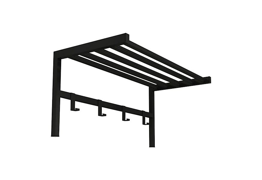 en.casa Wandgarderobe, Tolga Flurgarderobe Metall Schwarz günstig online kaufen
