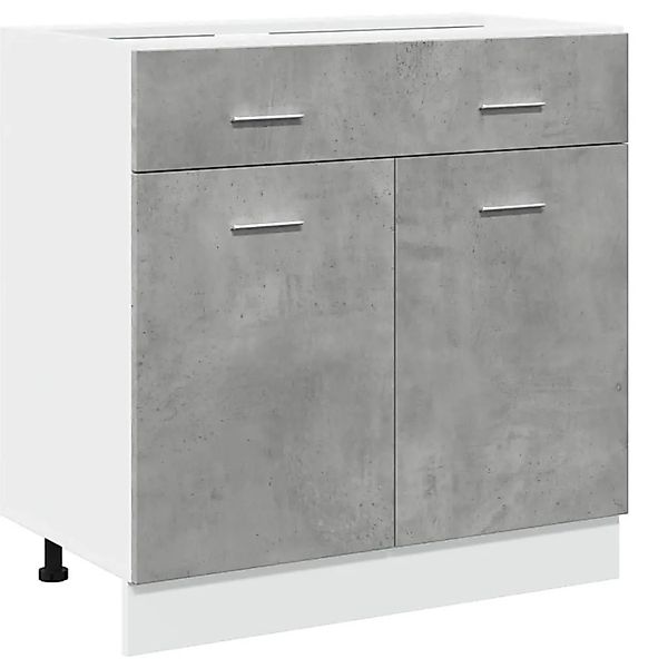 vidaXL Schubunterschrank Lyon Betongrau 80x46x81,5 cm Holzwerkstoff 856091 günstig online kaufen