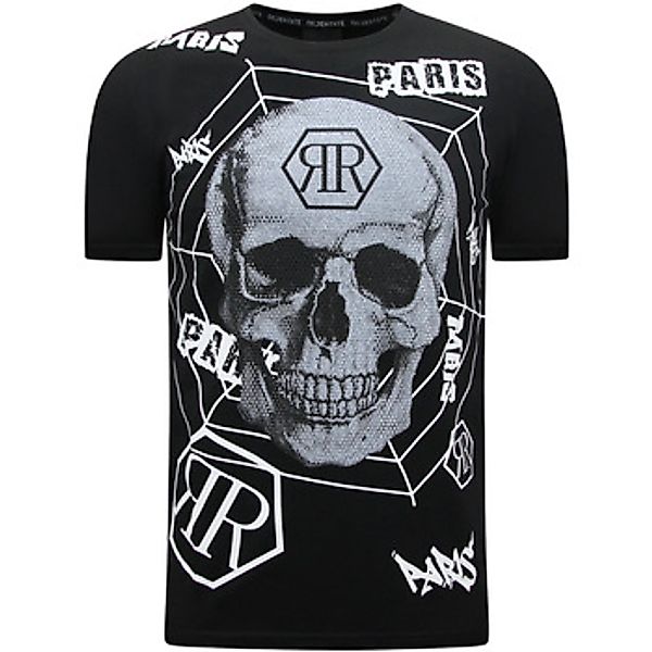 Enos  T-Shirt Totenkopf Strass günstig online kaufen