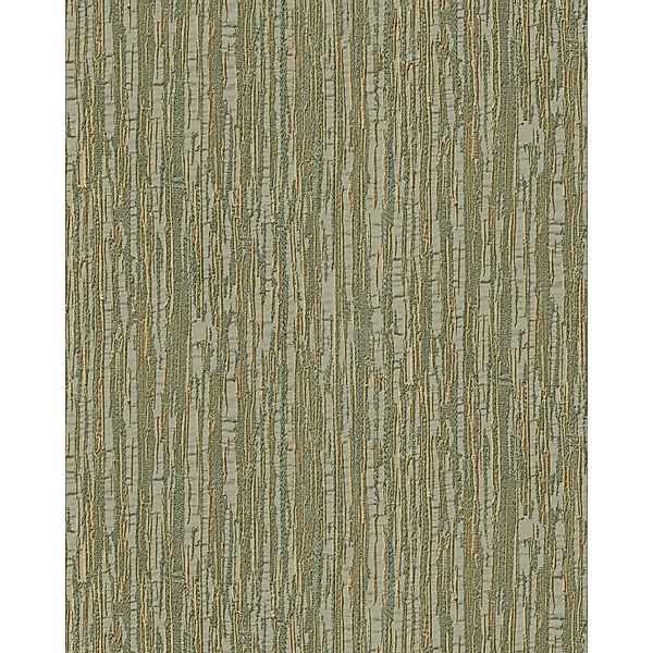 PROFHOME DE120085-DI Streifen Tapete Streifen glänzend Grün oliv Gold 0,53 günstig online kaufen
