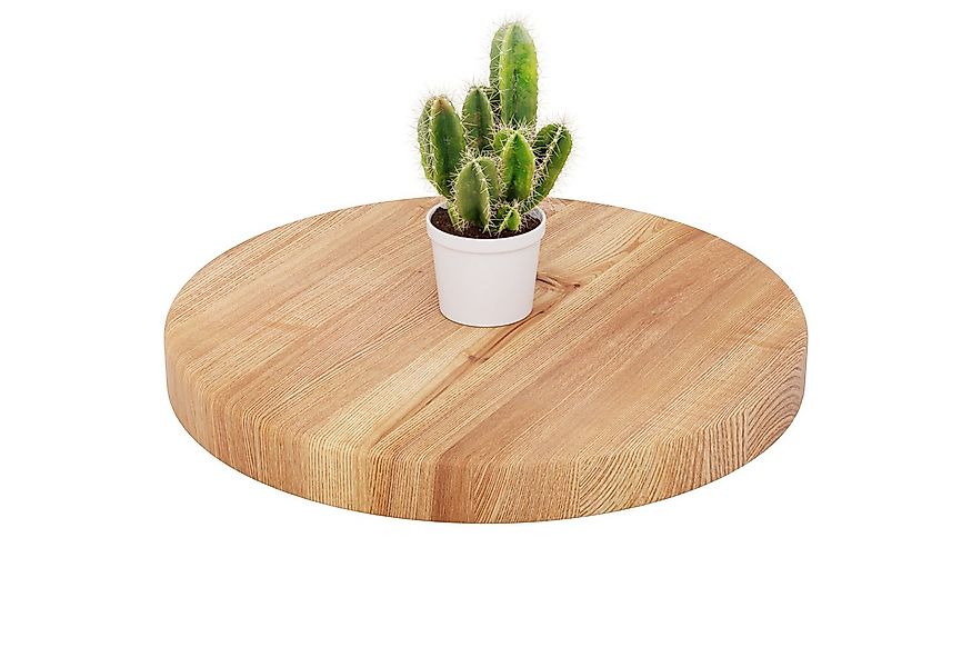 LAMO Manufaktur Esstischplatte LAMO Manufaktur Holzplatte rund 40 cm aus Na günstig online kaufen