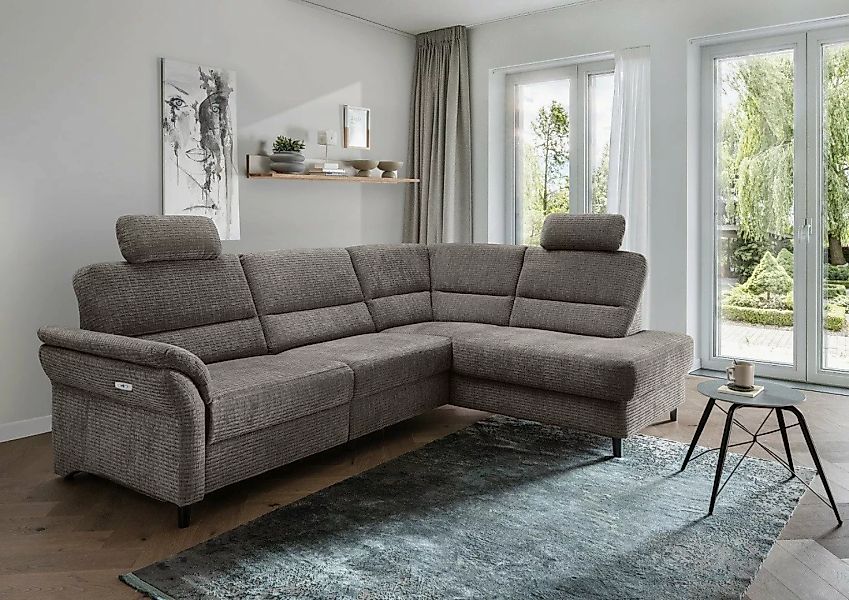 Myhomelando Ecksofa Cabani, mit elektrische Relaxfunktion, Bettkasten und U günstig online kaufen