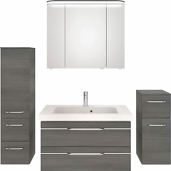 Saphir Badmöbel-Set »Balto Sprint 4-teilig, Mineralmarmor-Waschtisch mit LE günstig online kaufen