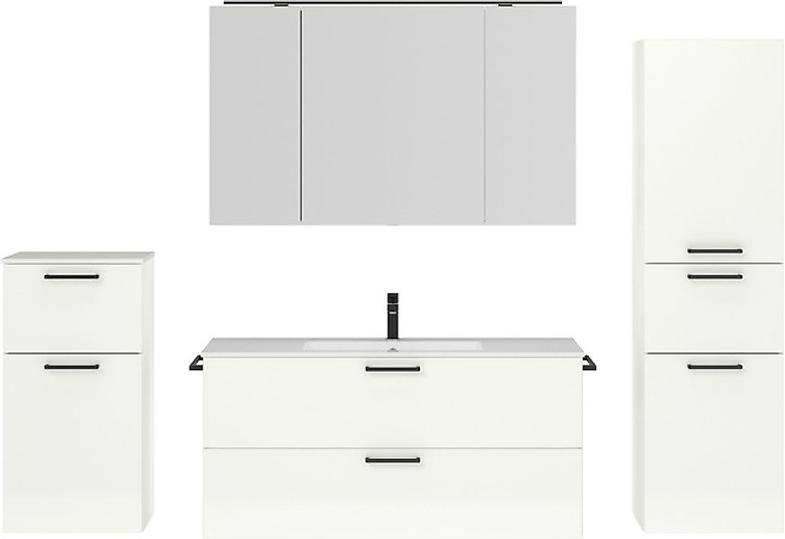 nobilia® Badmöbel-Set »Tolvina«, (4 St., vormontiert, mit Soft-Close), inkl günstig online kaufen