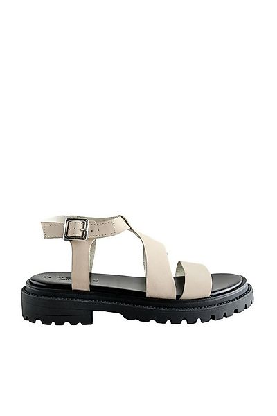Next Breite Sandalen mit gekreuzten Riemen Keilsandalette (1-tlg) günstig online kaufen
