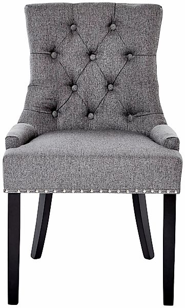 Jahnke Esszimmerstuhl "SAVIK DEVON", 1 St., Webstoff, Chesterfield-Look & N günstig online kaufen