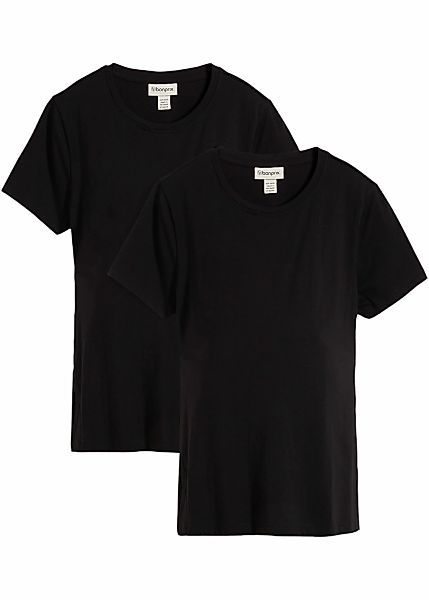 bonprix Umstandsshirt Packung, 2 lässige Passform, Kurzarm, mit Stillfunkti günstig online kaufen